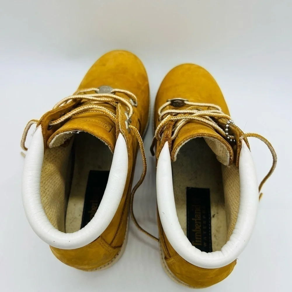 TIMBERLAND BOYS TAN WATERPROOF BOOTS SIZE 6.5